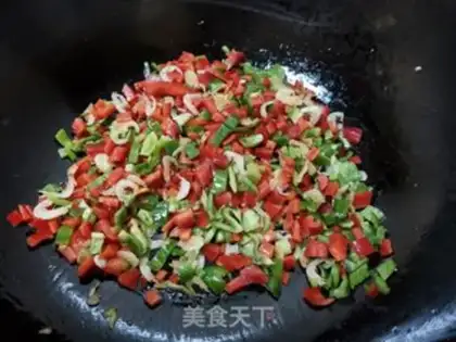 Make Shrimp skin with double pepper step 5