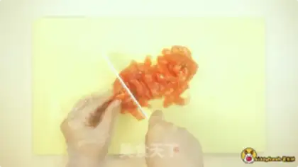 Make Tomato juice salmon rice step 3