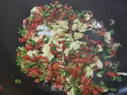 Make Shrimp skin with double pepper step 7