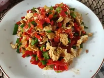 Make Shrimp skin with double pepper step 11