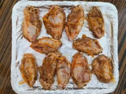 Make Black pepper lemon chicken wings step 4