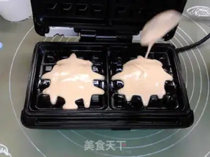 Make Peanut butter waffles step 5