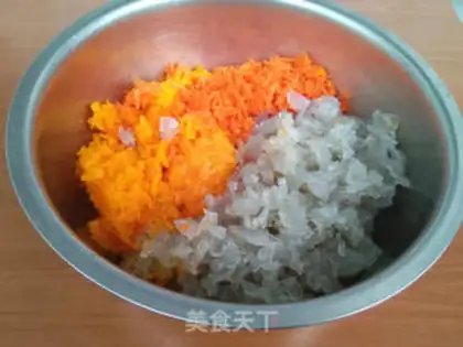 Make Pumpkin egg dumplings step 6
