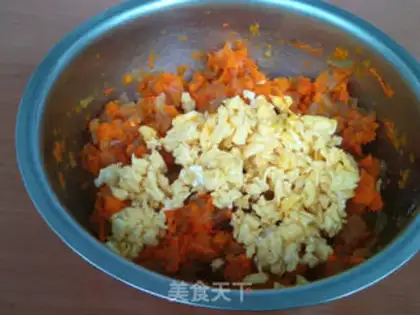 Make Pumpkin egg dumplings step 7