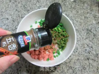 Make Ham sausage and bean pancakes step 3