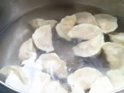 Make Pumpkin egg dumplings step 10