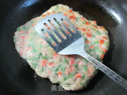 Make Ham sausage and bean pancakes step 7