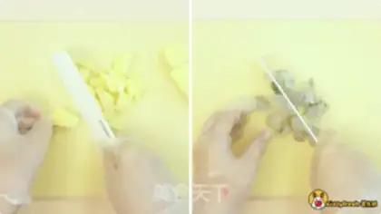 Make Shrimp potato rice step 1