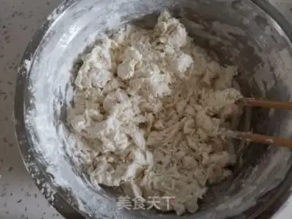 Make A hand tore a waffle step 1