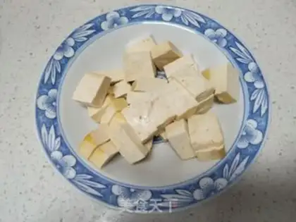 Make Autumn fried tofu step 4