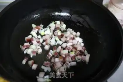 Make Snack shrimp and mushroom rice step 4