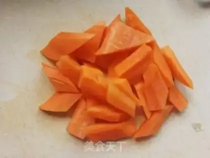 Make Carrot pea curry chicken steak step 0