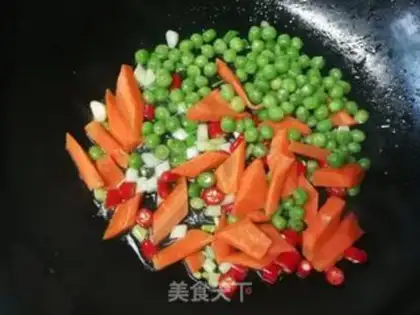 Make Carrot pea curry chicken steak step 9