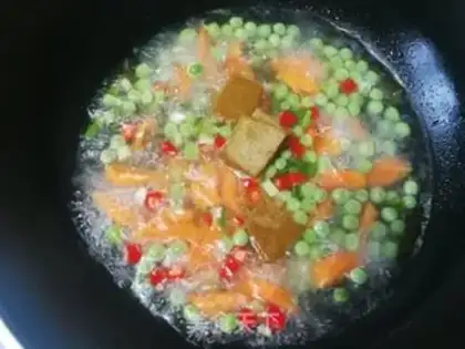 Make Carrot pea curry chicken steak step 11