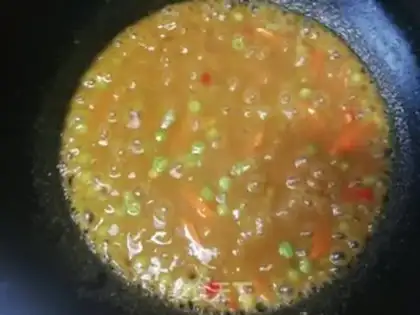 Make Carrot pea curry chicken steak step 12