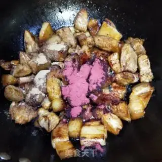 Make Tea mushrooms, red meat step 11