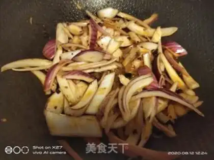 Make Onion moss beef step 4