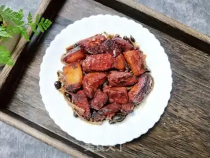 Make Tea mushrooms, red meat step 20
