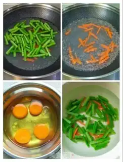 Make Suffering onion fried eggs step 2