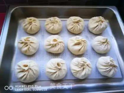 Make All-wheat bean buns step 16