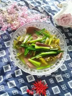 Make Sour duck blood soup step 7