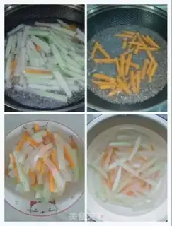 Make Pyramid carrots for a melon step 6