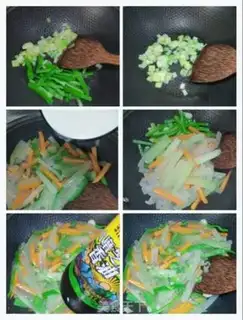 Make Pyramid carrots for a melon step 7