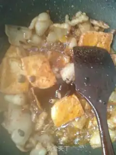 Make Bear palm tofu back to the pot step 9