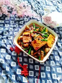 Make Bear palm tofu back to the pot step 12