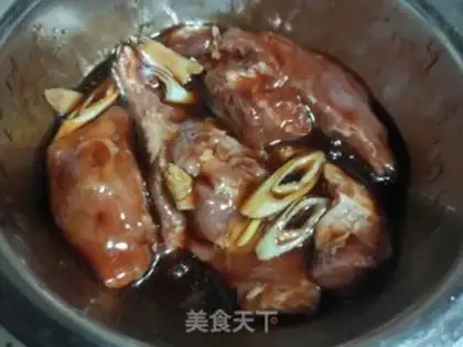 Make Honey sauce and roast meat step 2