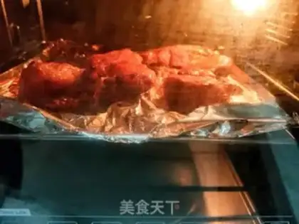 Make Honey sauce and roast meat step 7