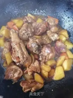 Make Carrot potatoes for chicken legs step 9