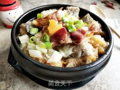 Make Ham steamed fish step 8