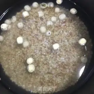 Make Lotus congee step 1