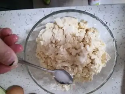 Make Tofu fried eggs step 1