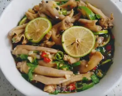 Make Sour lemon duck palm step 4