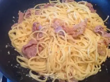 Make Bacon pasta step 7
