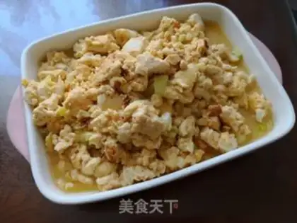 Make Tofu fried eggs step 8