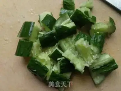 Make A mustard cucumber with tofu skin step 0