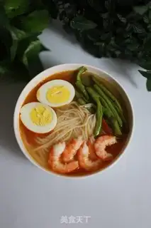 Make Bean-fruit egg noodles step 12