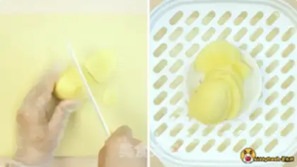 Make Potato beef tower step 1