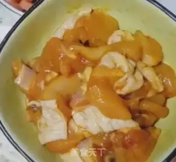 Make Chicken pan and powder soup step 1