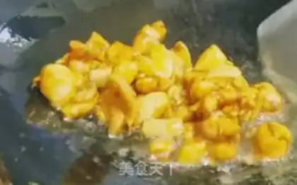Make Chicken pan and powder soup step 2
