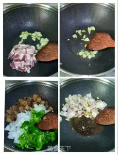 Make A green pepper onion with five flowers step 3