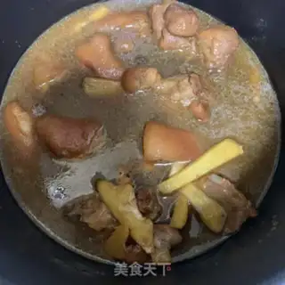Make Red burning pig hoof step 2