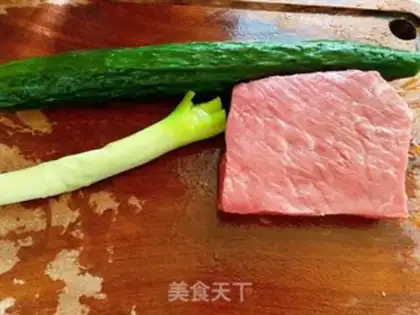 Make cucumber fried ridge step 0