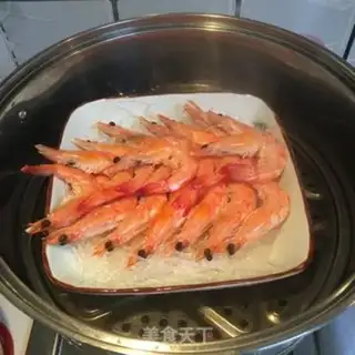 Make Garlic fan steamed shrimp step 7