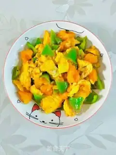 Make Potato pepper fried goose eggs step 4