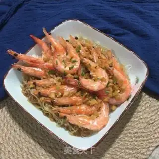 Make Garlic fan steamed shrimp step 10