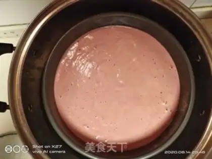 Make Red-sweet rice twat cake step 7